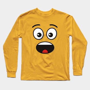 Face with Open Mouth Long Sleeve T-Shirt